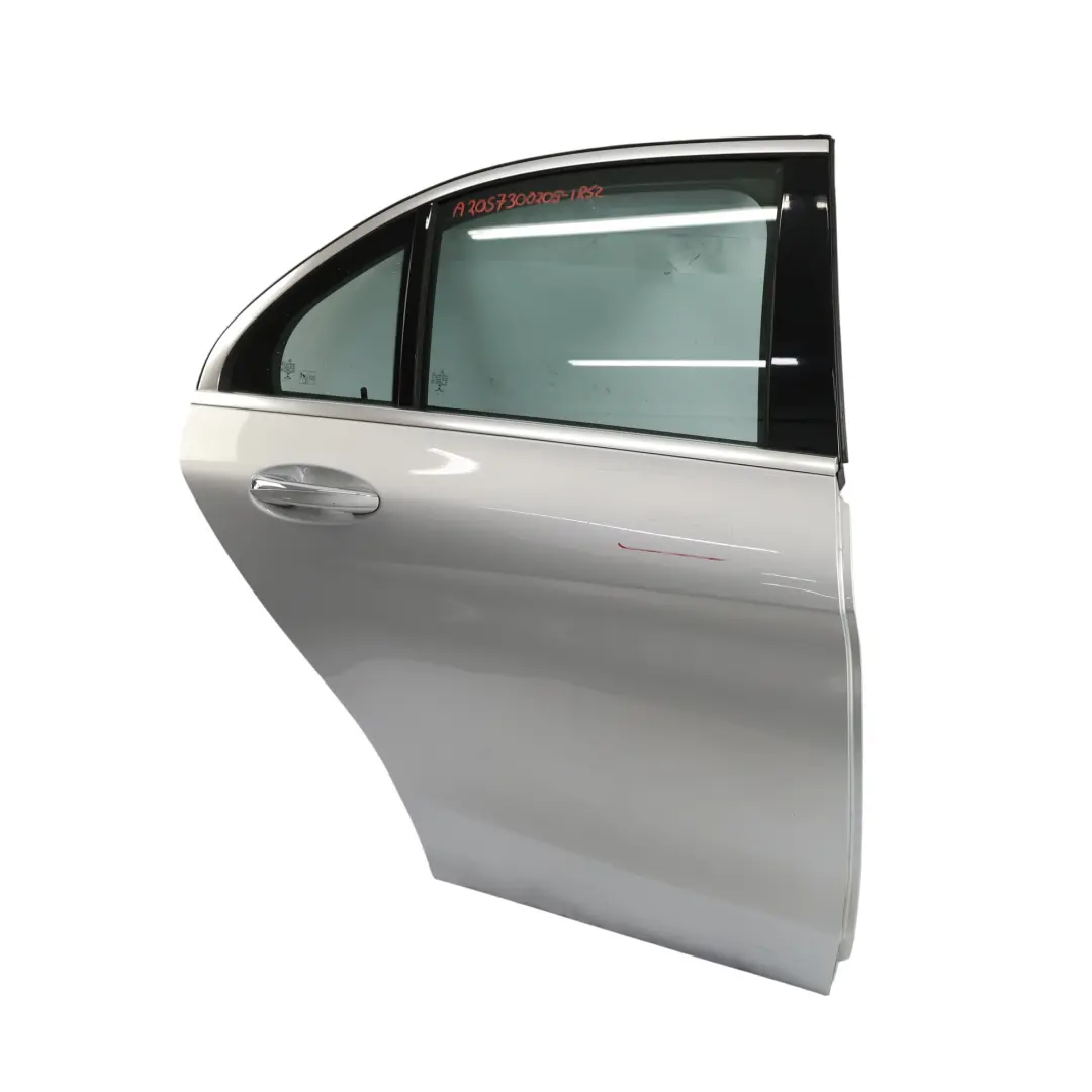 Mercedes W205 Door Rear Right O/S Iridium Silver Metallic - 775 - SKU A2057300205-IRS2 - Part number A2057300205