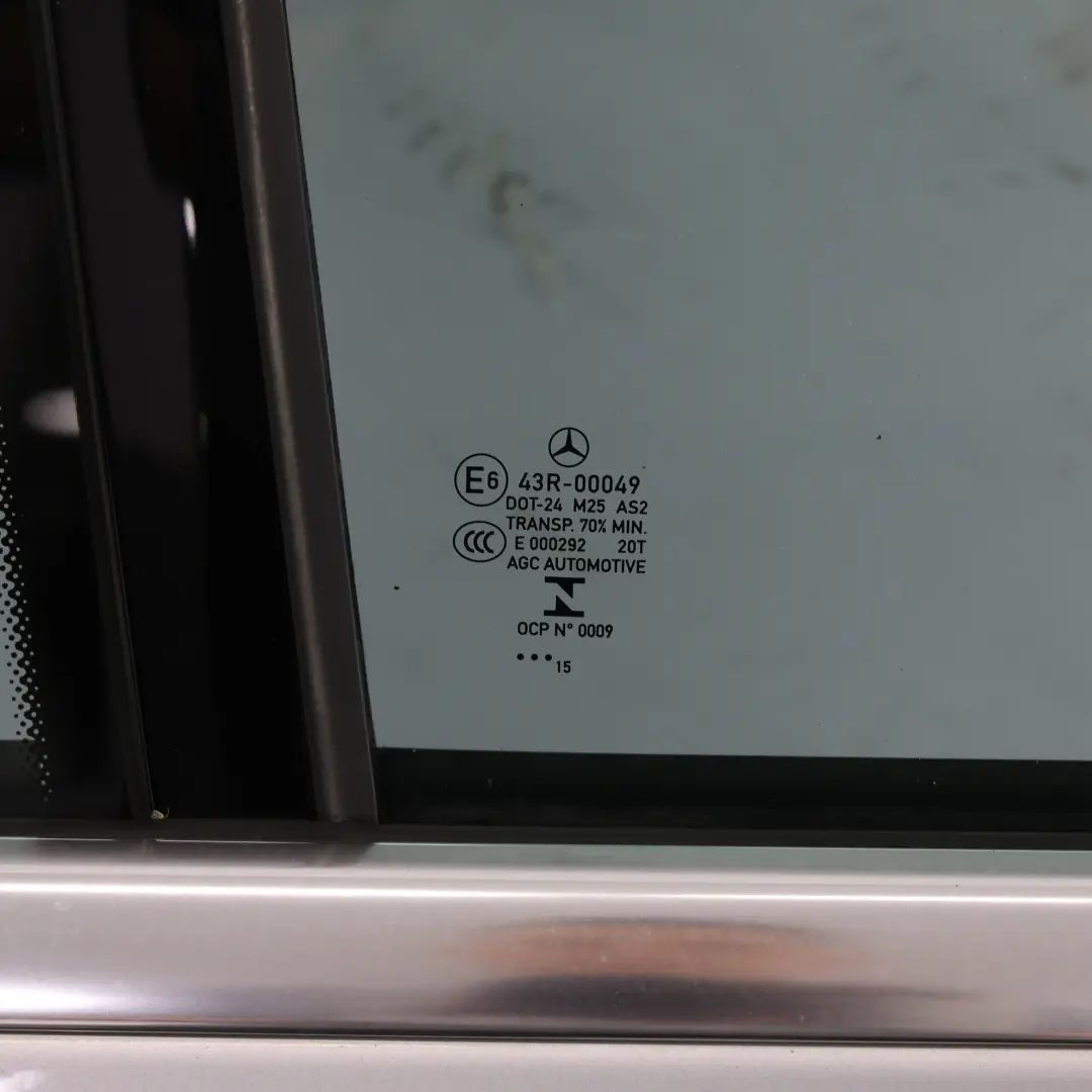 Mercedes W205 Door Rear Right O/S Iridium Silver Metallic - 775 - SKU A2057300205-IRS2 - Part number A2057300205