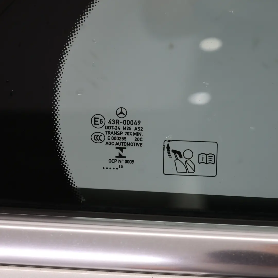 Mercedes W205 Door Rear Right O/S Iridium Silver Metallic - 775 - SKU A2057300205-IRS2 - Part number A2057300205