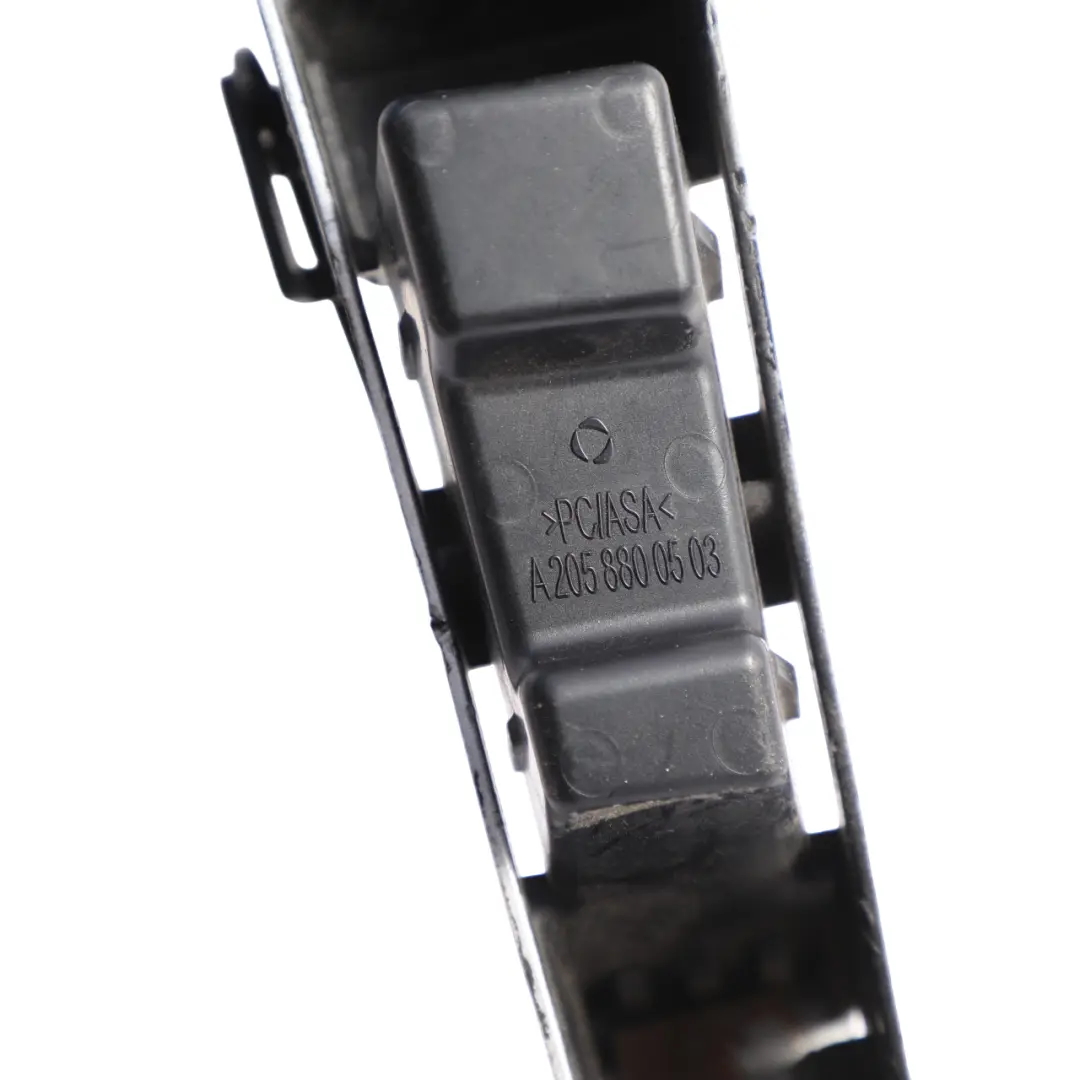 Bumper Bracket Holder Rear Left N/S to Mercedes C205 W205 with Part number A2058800503 Mercedes C205 W205 Bumper Bracket Holder Rear Left N/S - SKU A2058800503 - Part number A2058800503