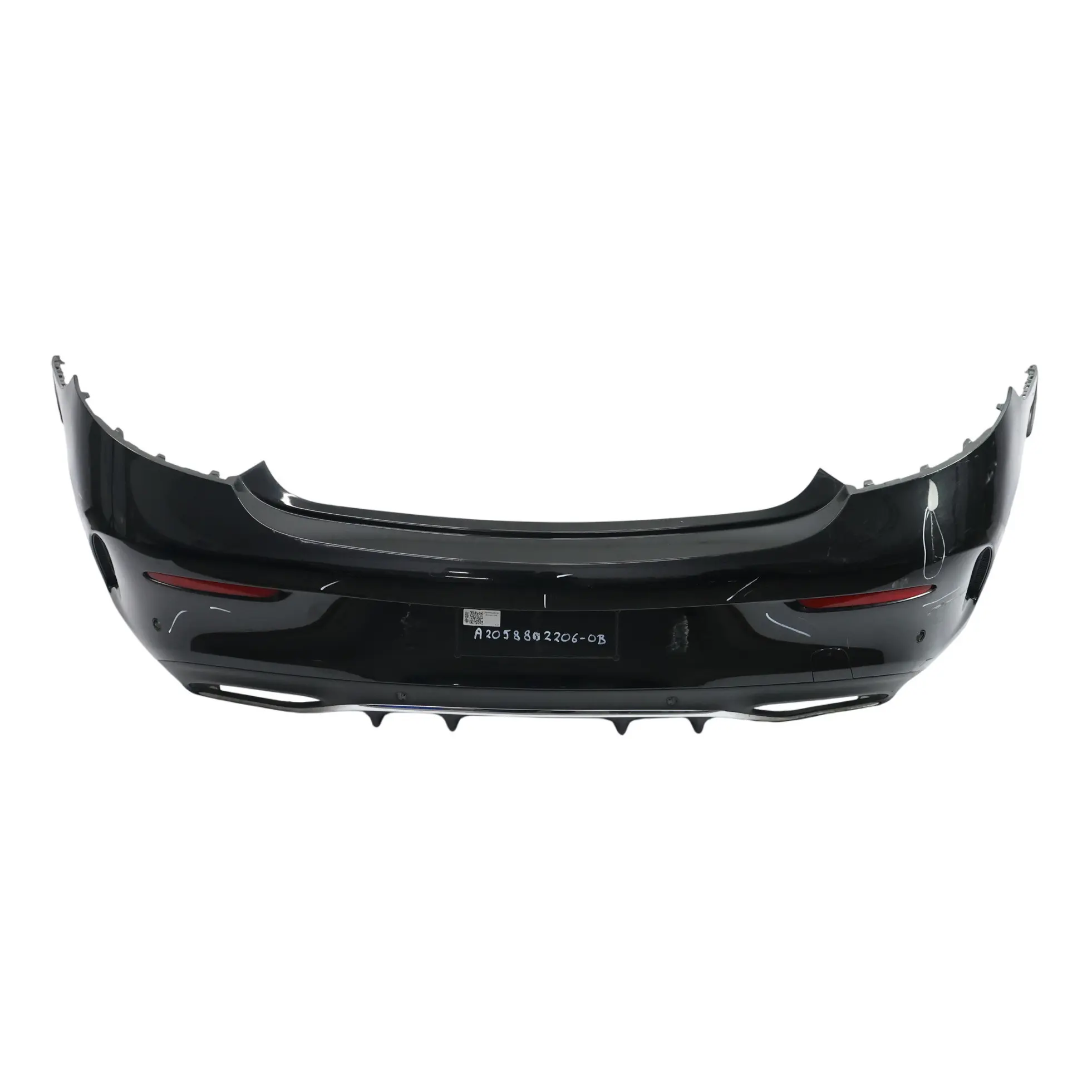Mercedes C205 Bumper Rear Trim Panel Covering AMG Obsidian Black Metallic - 197
