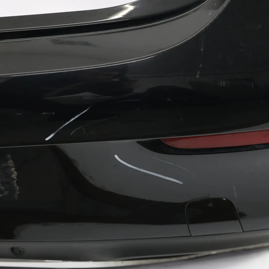 Mercedes C205 Bumper Rear Trim Panel Covering AMG Obsidian Black Metallic - 197 - SKU A2058802206-OB - Part number A2058802206