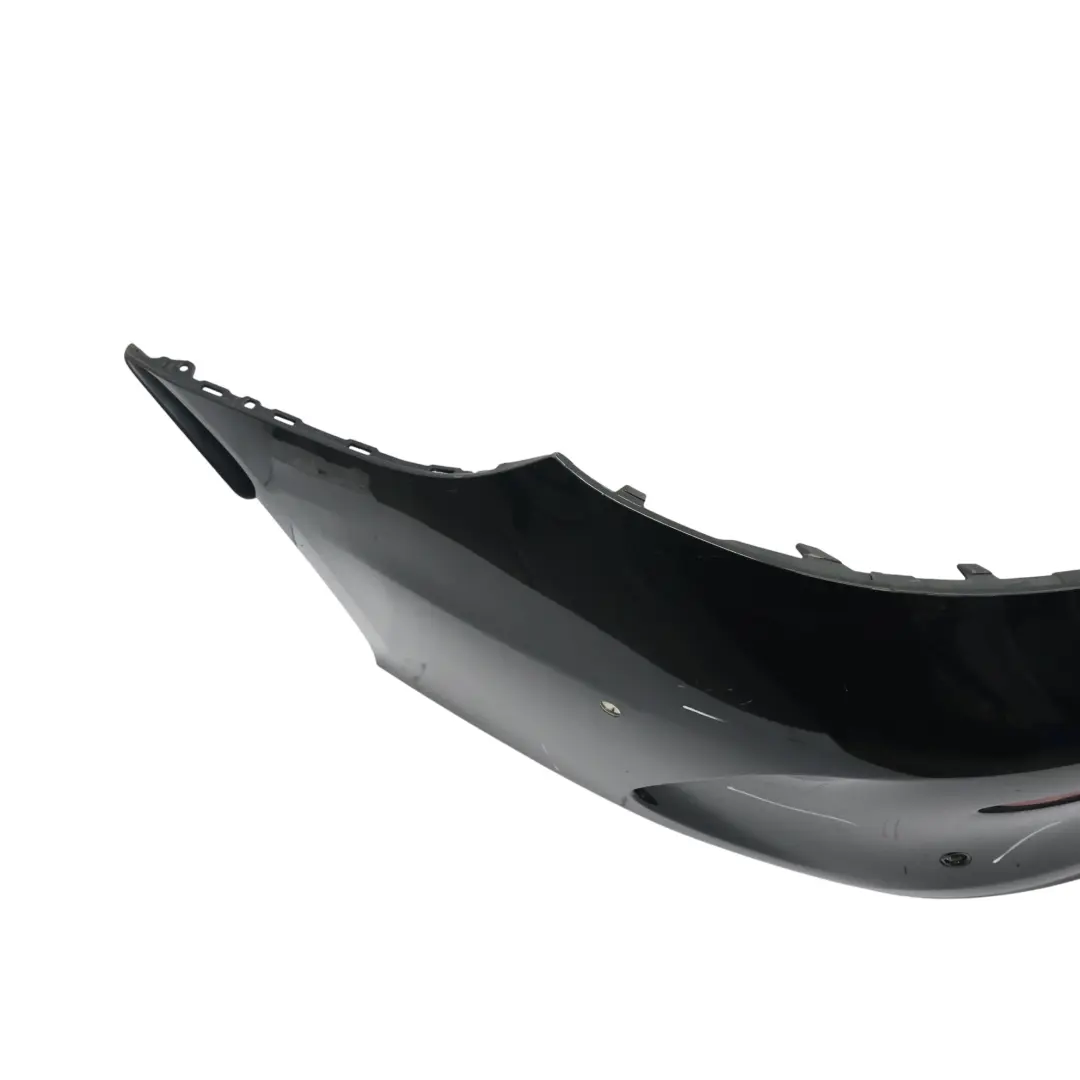 Bumper Rear Trim Panel Covering AMG Obsidian Black Metallic - 197 to Mercedes C205 with Part number A2058802206 Mercedes C205 Bumper Rear Trim Panel Covering AMG Obsidian Black Metallic - 197 - SKU A2058802206-OB - Part number A2058802206