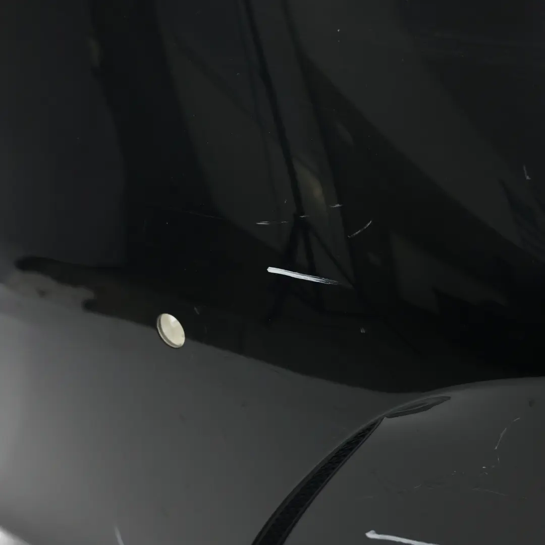 Mercedes C205 Bumper Rear Trim Panel Covering AMG Obsidian Black Metallic - 197 - SKU A2058802206-OB - Part number A2058802206