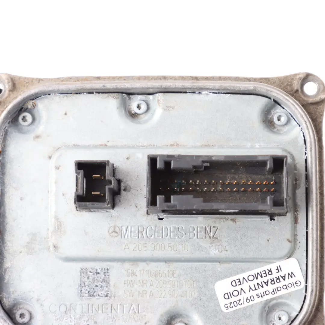 Headlight Module Left Right Range Control Unit N/O/S to Mercedes W205 with Part number A2059005010 Mercedes W205 Headlight Module Left Right Range Control Unit N/O/S - SKU A2059005010-1 - Part number A2059005010