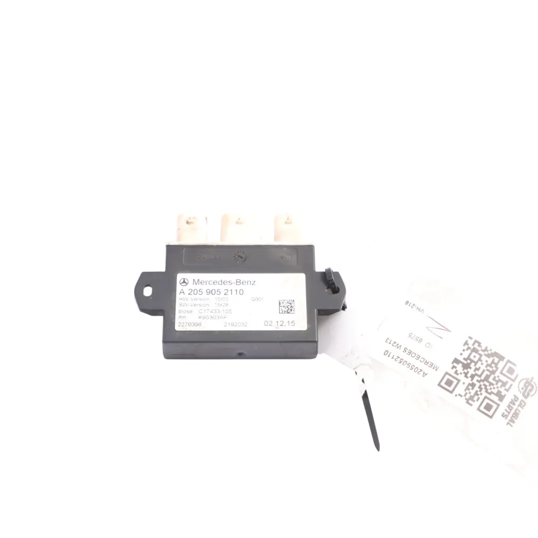 PDC Parking Assist Module Control Unit to Mercedes W205 W213 Rear with Part number A2059052110 Mercedes W205 W213 Rear PDC Parking Assist Module Control Unit - SKU A2059052110 - Part number A2059052110