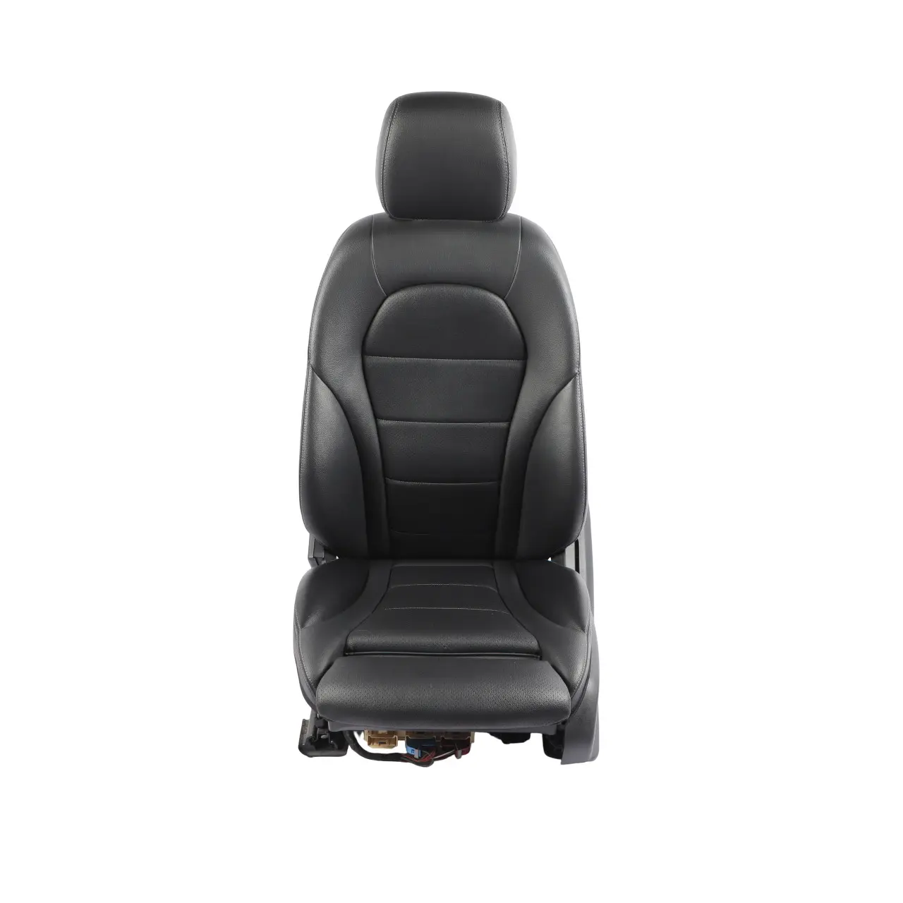 Mercedes W205 Front Seat Heated Memory Imitation Leather Black Left N/S