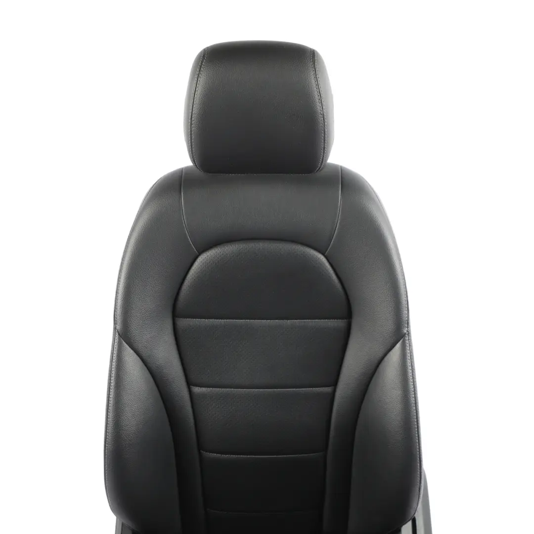 Mercedes W205 Front Seat Heated Memory Imitation Leather Black Left N/S - SKU A2059101147-6 - Part number A2059101147