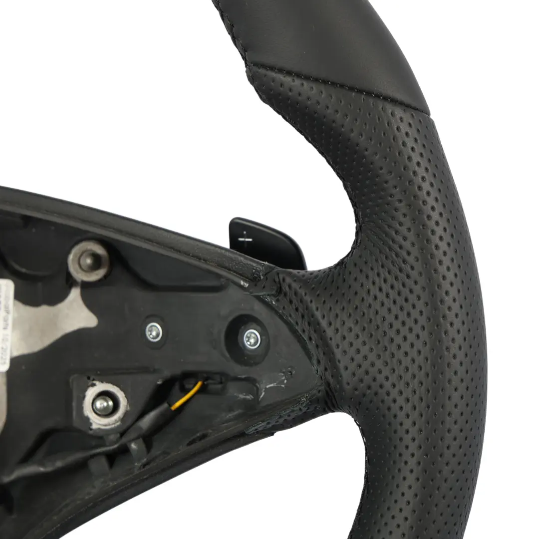  Volant Mercedes W212 NOUVEAU Cuir Noir avec Fils Noirs Paddle Shift - SKU A2074601203-2 - Numéro de pièce A2074601203