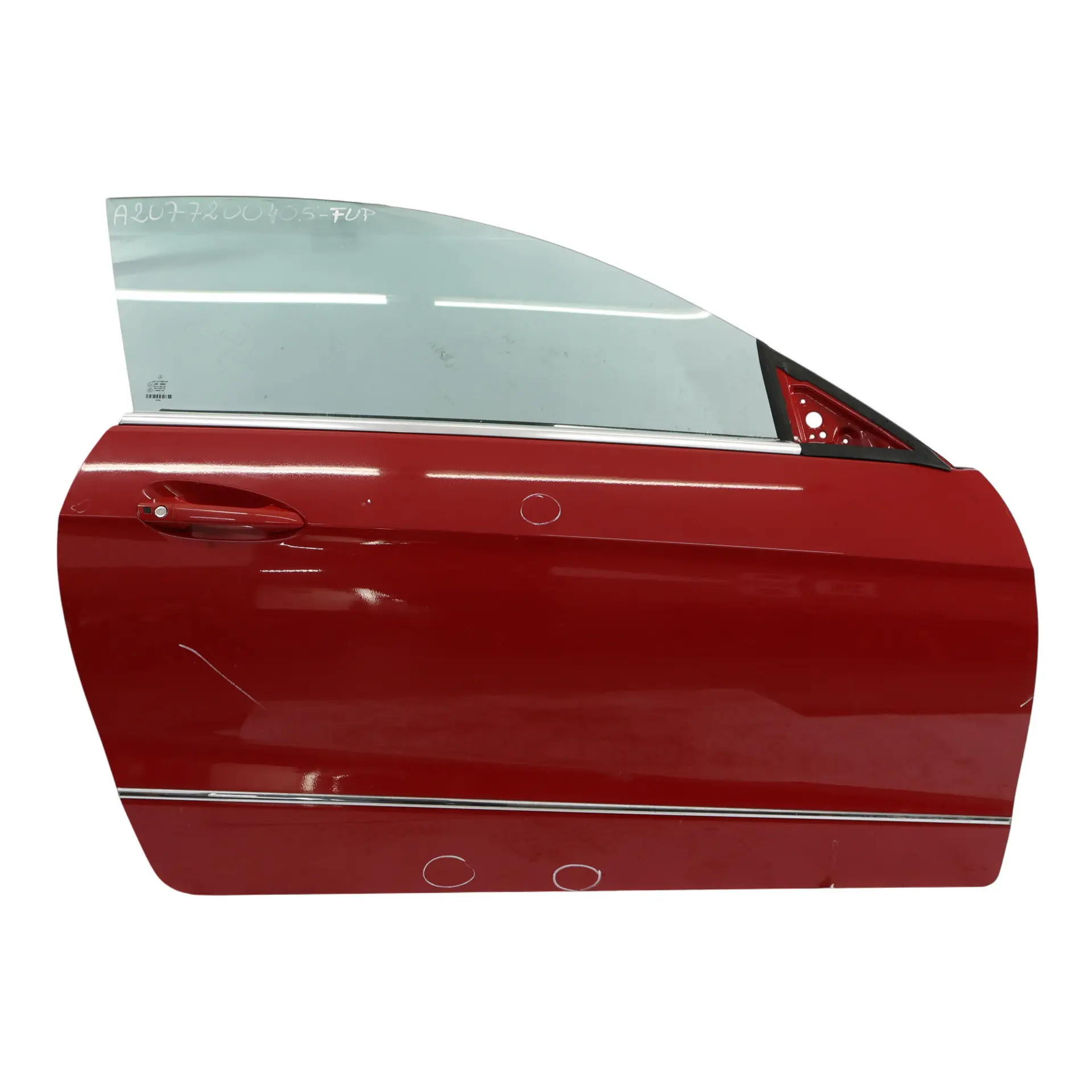 Mercedes A207 Cabrio Door Front Right O/S Feueropal Fire Opal Red - 590