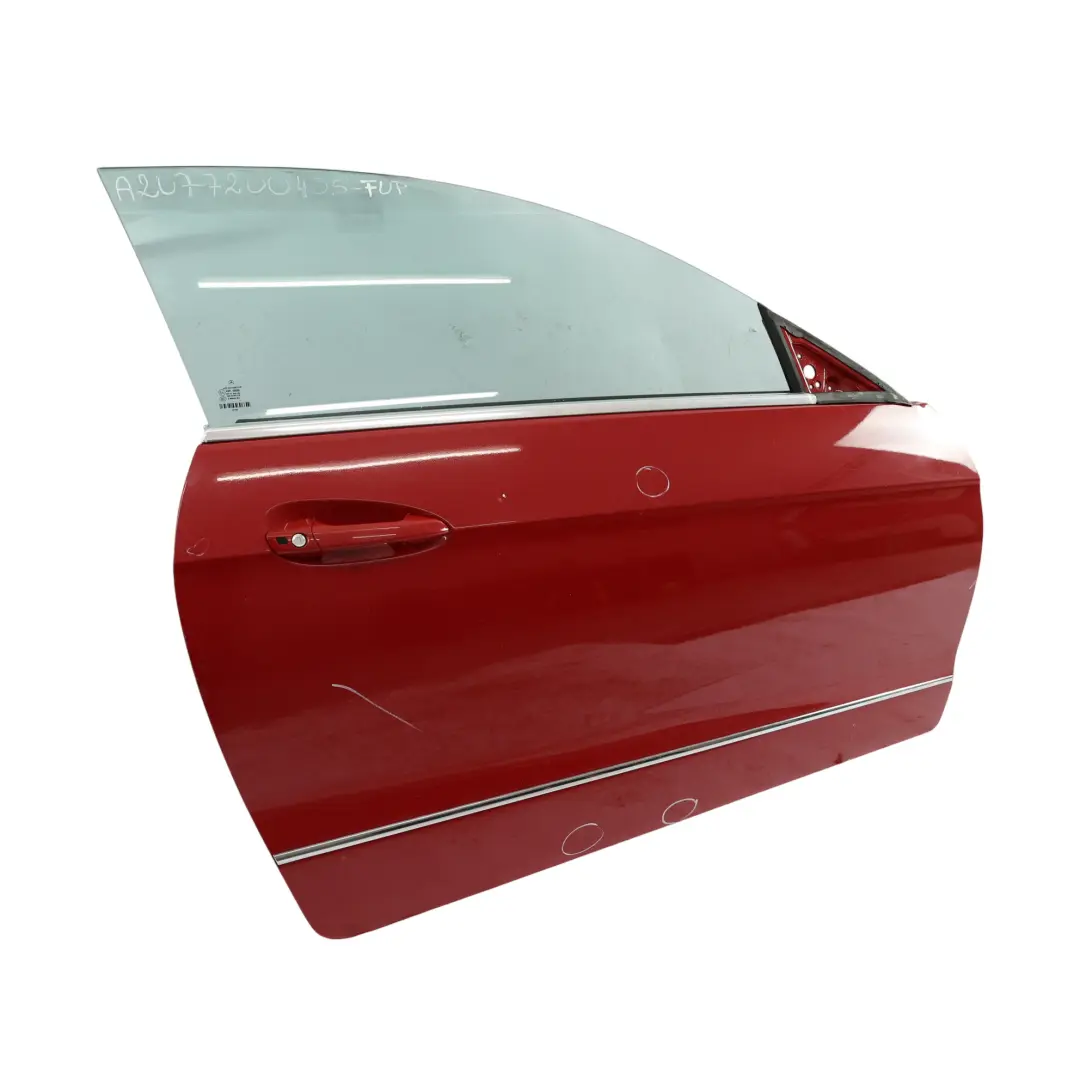 Puerta Delantera Derecha Feueropal Rojo Fuego - 590 para Mercedes A207 Cabrio con número de pieza A2077200405 Mercedes A207 Cabrio Puerta Delantera Derecha Feueropal Rojo Fuego - 590 - SKU A2077200405-FUP - Número de pieza A2077200405