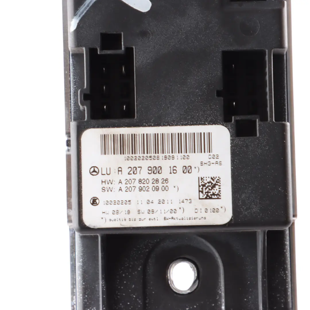 Heated Seats Heating Control Unit Module ECU to Mercedes A207 with Part number A2079001600 Mercedes A207 Heated Seats Heating Control Unit Module ECU - SKU A2079001600 - Part number A2079001600