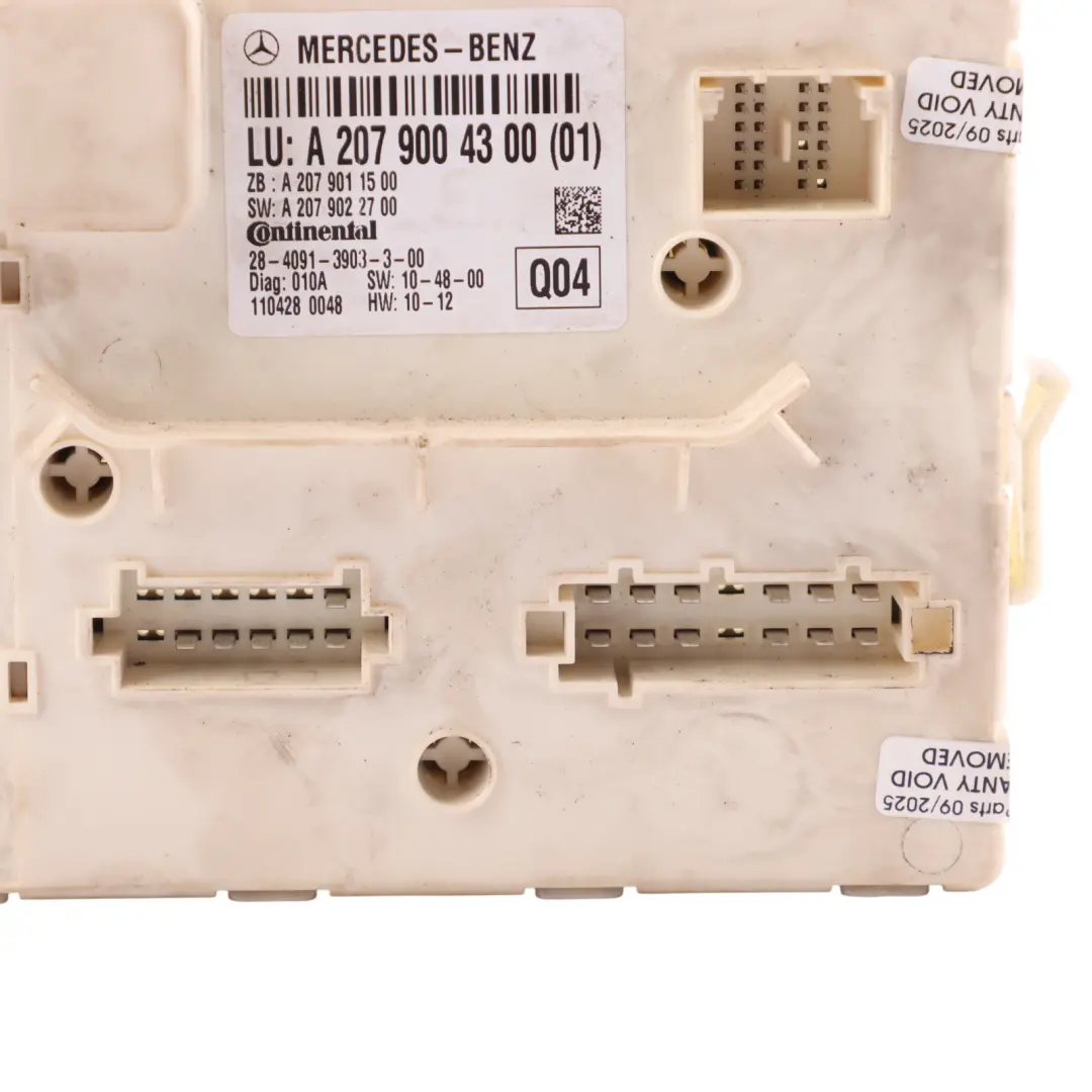 Mercedes A207 Convertible Roof Control Module Unit ECU Soft Top - SKU A2079004300-1 - Part number A2079004300