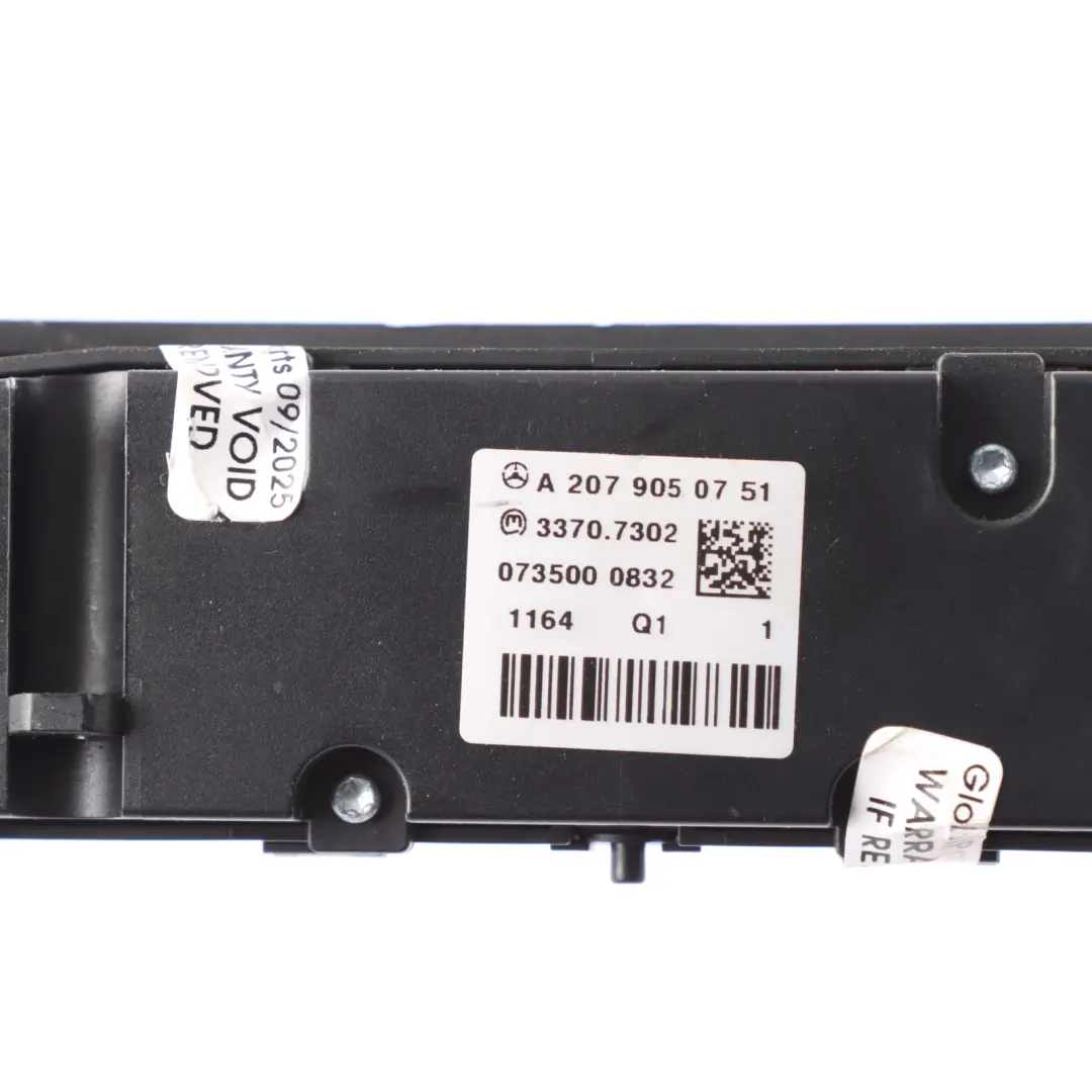 Dashboard Switch Panel Heated Seats PDC to Mercedes A207 Dash with Part number A2079050751 Mercedes A207 Dash Dashboard Switch Panel Heated Seats PDC - SKU A2079050751 - Part number A2079050751