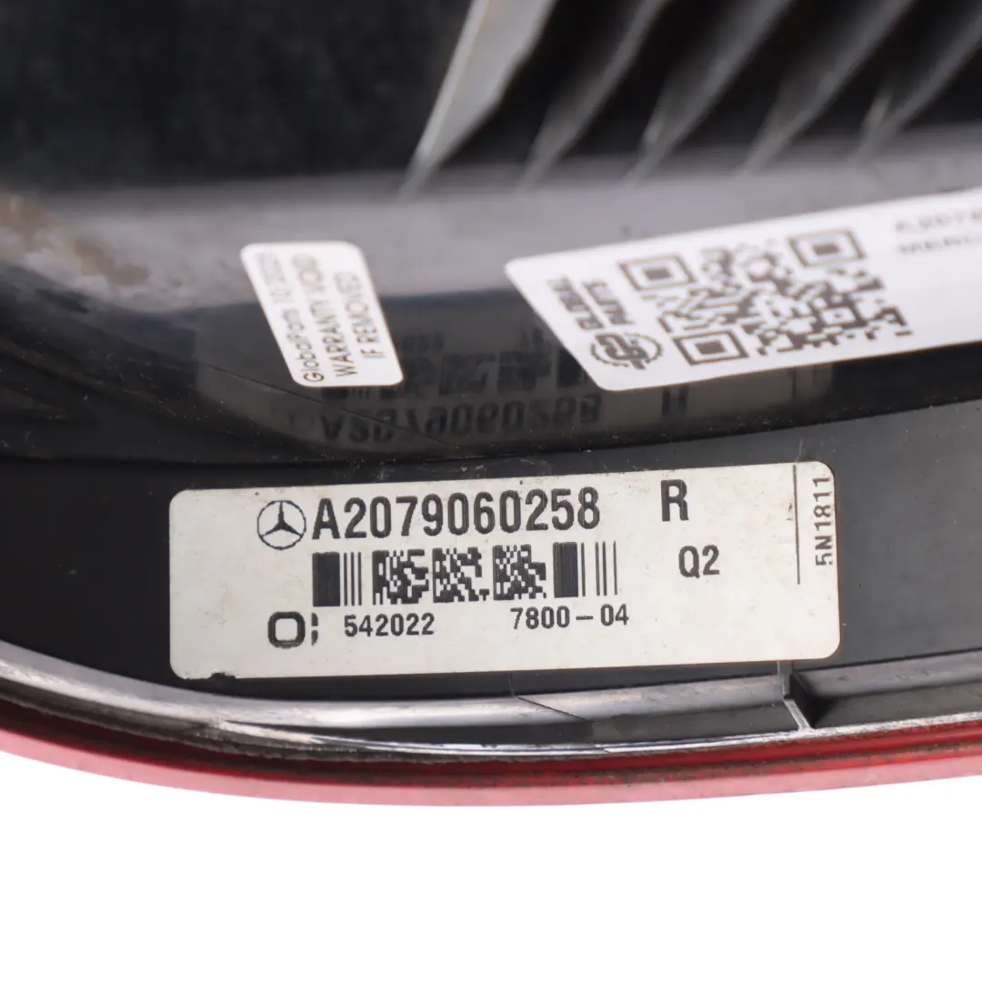 Lamp Mercedes W207 A207 C207 Right O/S Taillight Tail Light to Rear with Part number A2079060258 Rear Lamp Mercedes W207 A207 C207 Right O/S Taillight Tail Light - SKU A2079060258-2 - Part number A2079060258