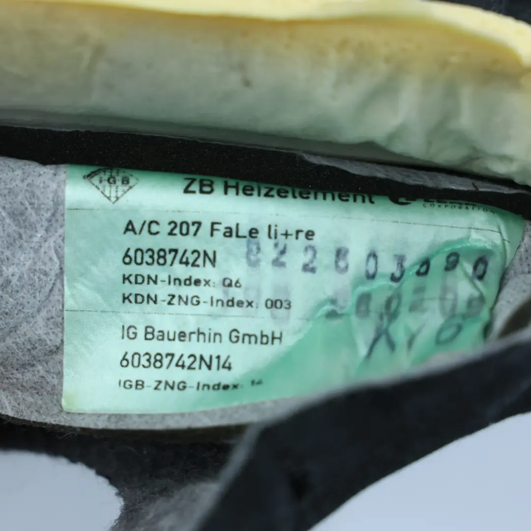 Mercedes W207 A207 Coupe Oparcie Fotela Przedniego Grzane Skóra Czarny Lewy - SKU A2079101547-6 - Numer Części A2079101547