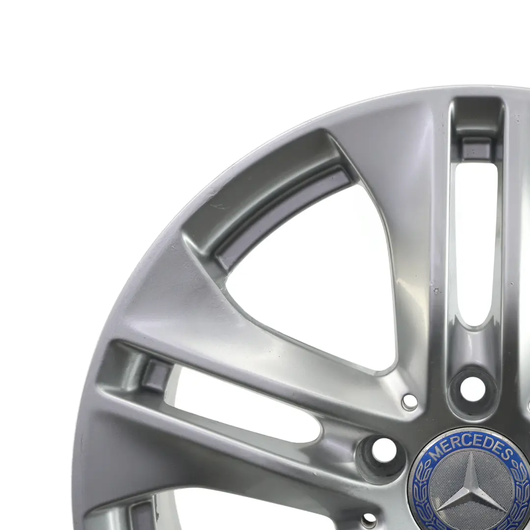 Mercedes W212 Jante Alliage Argent 5-Doubles Branches 17" ET:48 8J - SKU A2124010902-1 - Numéro de pièce A2124010902