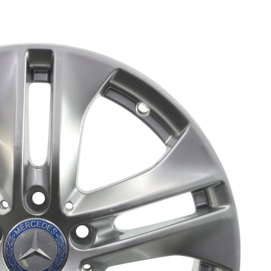 Mercedes W212 Alloy Wheel Rim 5-Double Spoke Silver 17" ET:48 8J - SKU A2124010902-1 - Part number A2124010902