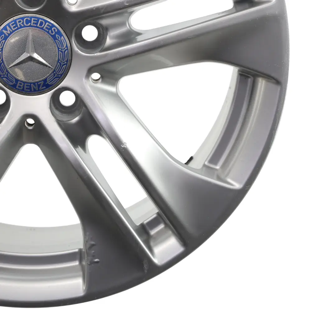 Mercedes W212 Alloy Wheel Rim 5-Double Spoke Silver 17" ET:48 8J - SKU A2124010902-1 - Part number A2124010902