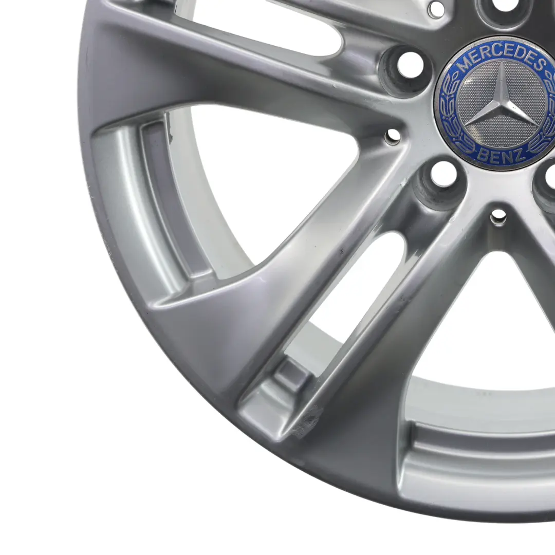 Mercedes W212 Jante Alliage Argent 5-Doubles Branches 17" ET:48 8J - SKU A2124010902-1 - Numéro de pièce A2124010902