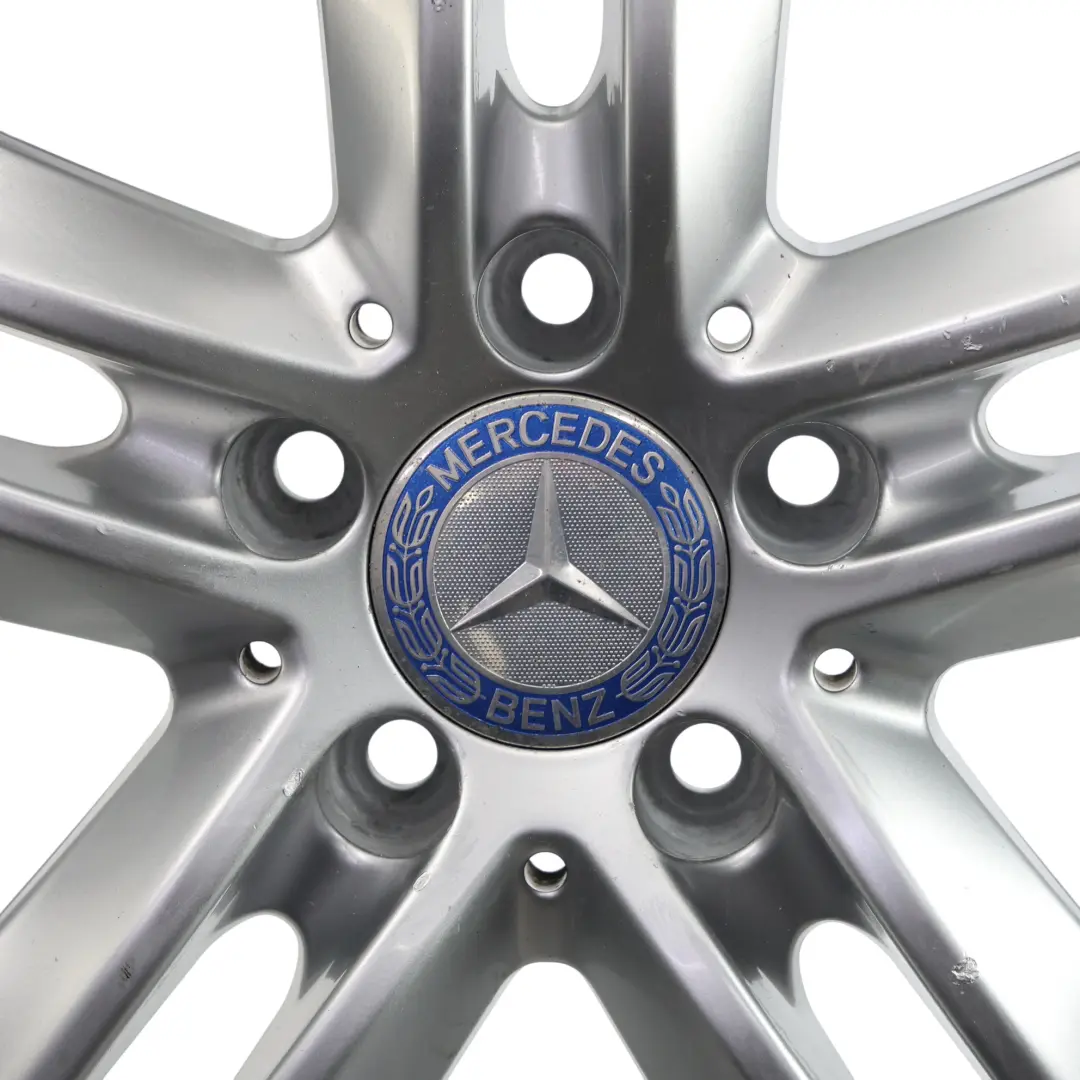 Mercedes W212 Jante Alliage Argent 5-Doubles Branches 17" ET:48 8J - SKU A2124010902-1 - Numéro de pièce A2124010902