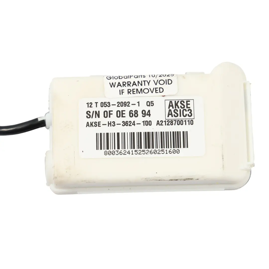 Sensore Occupazione Sedile Anteriore Unità Controllo per Mercedes W212 con numero di parte A2128700110 Mercedes W212 Sensore Occupazione Sedile Anteriore Unità Controllo - SKU A2128700110 - Numero di parte A2128700110