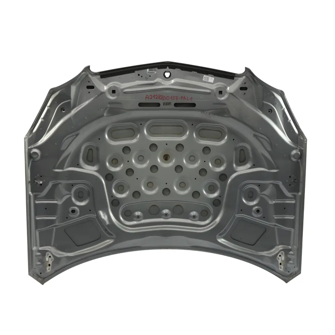 Hood Bonnet Trim Panel Palladium Silver Metallic - 792 to Mercedes W212 with Part number A2128800157 Mercedes W212 Hood Bonnet Trim Panel Palladium Silver Metallic - 792 - SKU A2128800157-PAL1 - Part number A2128800157
