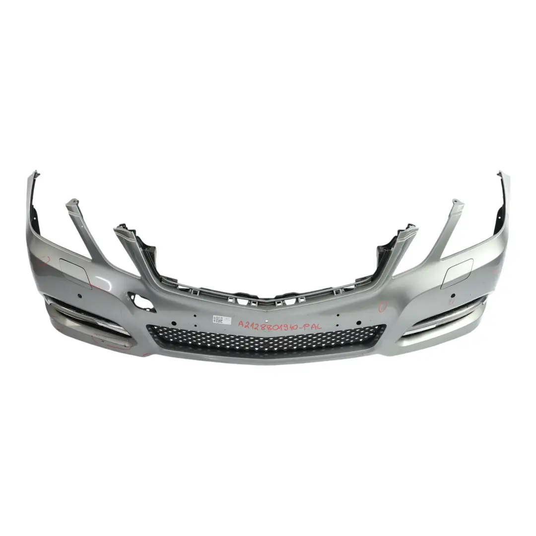 Mercedes W212 Front Bumper Cover Avantgarde Palladium Silver Metallic - 792 - SKU A2128801940-PAL - Part number A2128801940