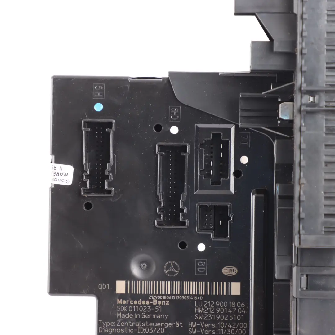 Module SAM Boîtier Fusibles Arrière pour Mercedes A207 C207 à propos du numéro de pièce A2129001806 Mercedes A207 C207 Module SAM Boîtier Fusibles Arrière - SKU A2129001806 - Numéro de pièce A2129001806