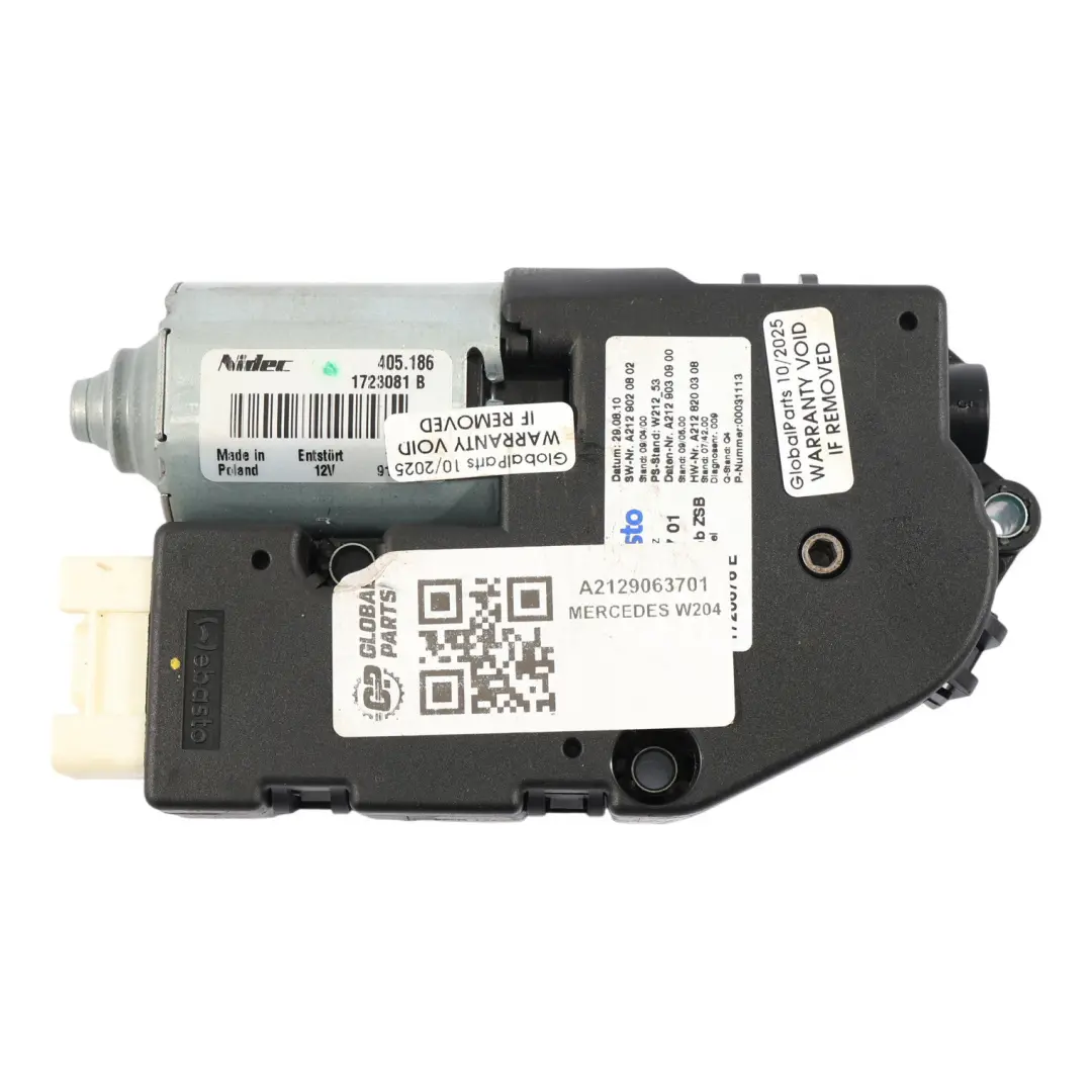 Panoramadach Motorsteuergerät für Mercedes W204 W212 mit Teilenummer A2129063701 Mercedes W204 W212 Panoramadach Motorsteuergerät - SKU A2129063701 - Teilenummer A2129063701