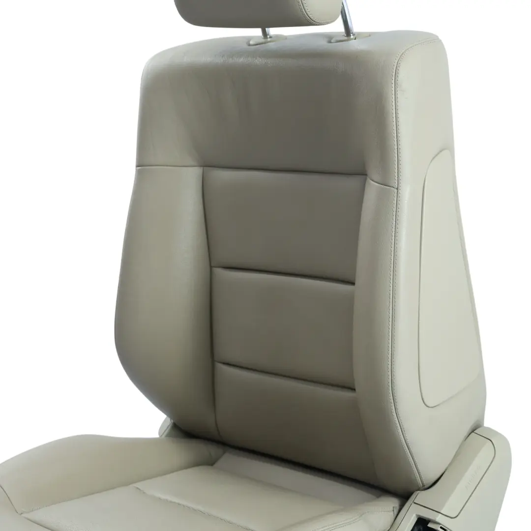 Mercedes W212 Front Seat Heated Electric Leather Grey Left N/S - SKU A2129100347-4 - Part number A2129100347