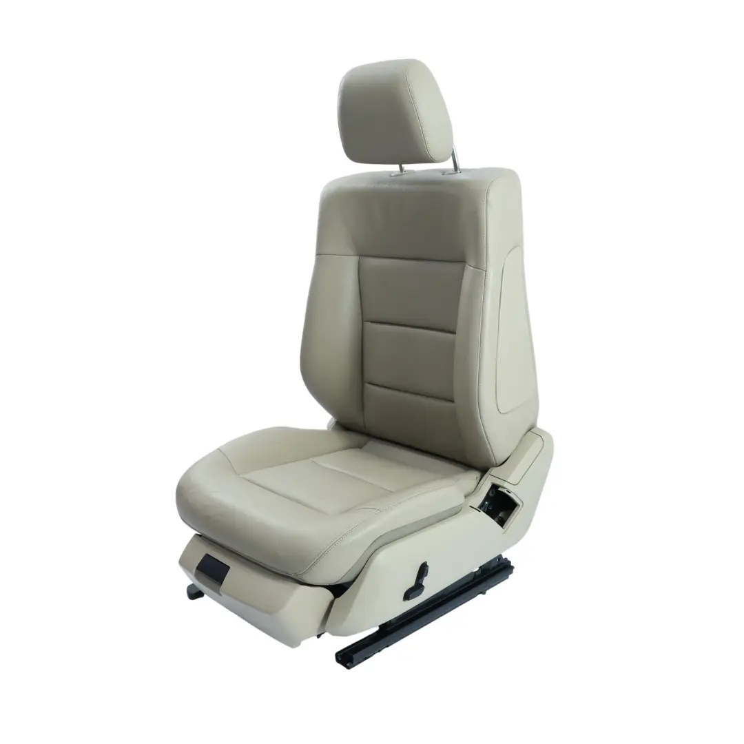 Mercedes W212 Sedile Anteriore Riscaldato Elettrico Pelle Beige Sinistro - SKU A2129100347-4 - Numero di parte A2129100347