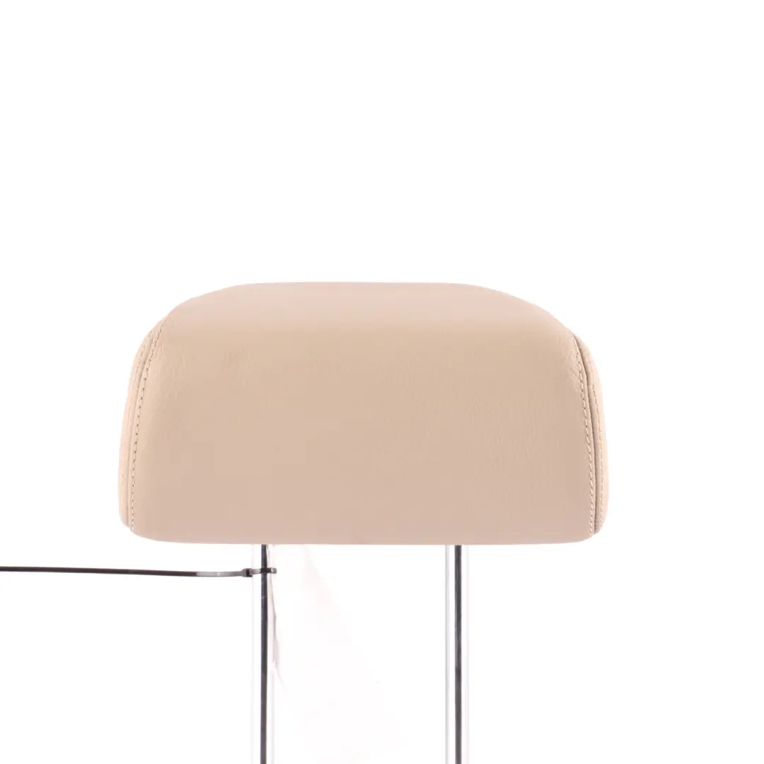 Mercedes S212 Estate Rear Seat Headrest Middle Central Head Rest Beige Leather - SKU A2129702050 - Part number A2129702050