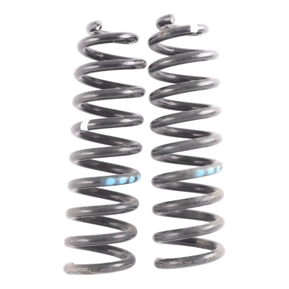 Coil Spring Set 4x Blue Left Right N/O/S to Mercedes W213 C238 Rear with Part number A2133240504 Mercedes W213 C238 Rear Coil Spring Set 4x Blue Left Right N/O/S - SKU A2133240504 - Part number A2133240504