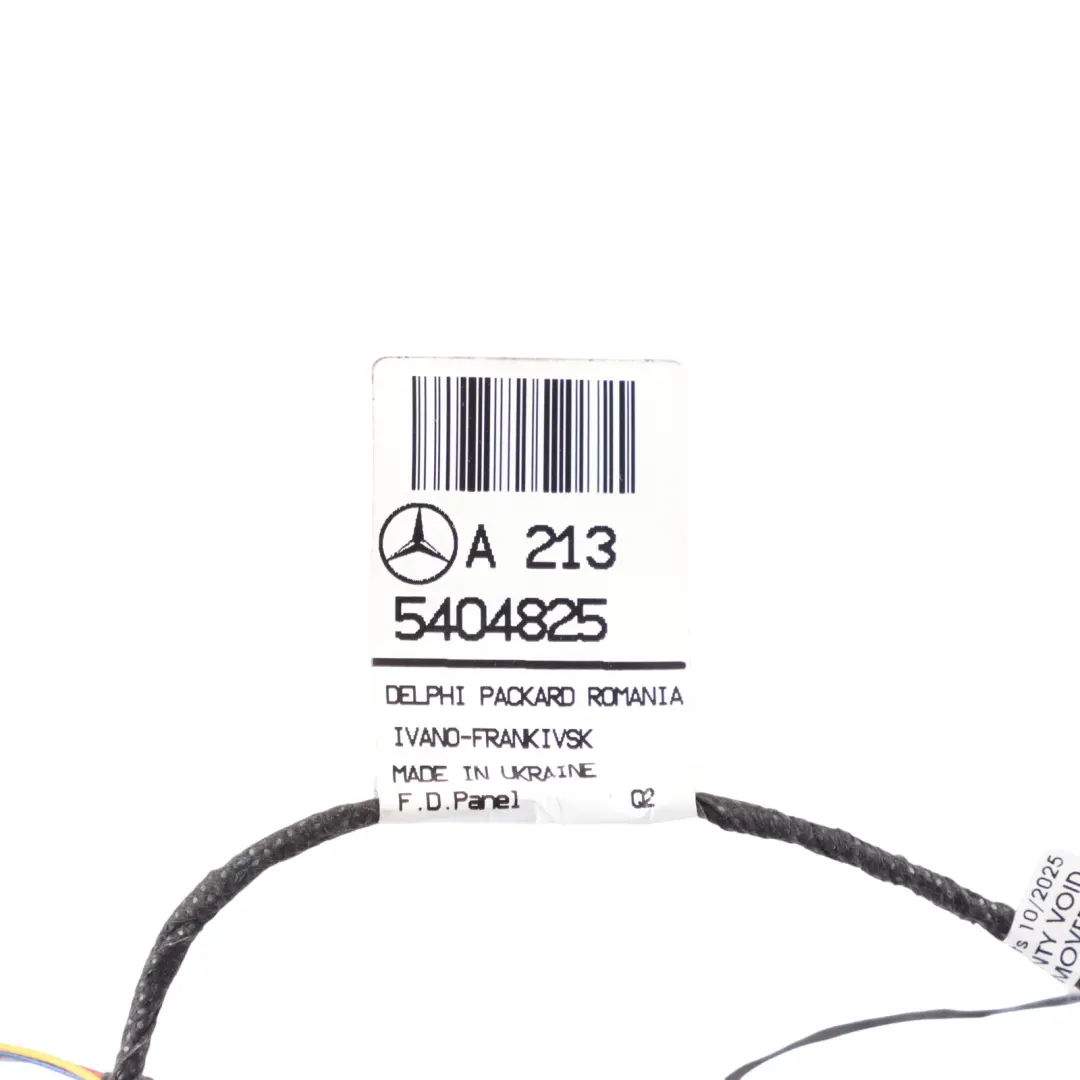 Mercedes W213 Front Door Wiring Harness Ambiente Driver's Side - SKU A2135404825 - Part number A2135404825