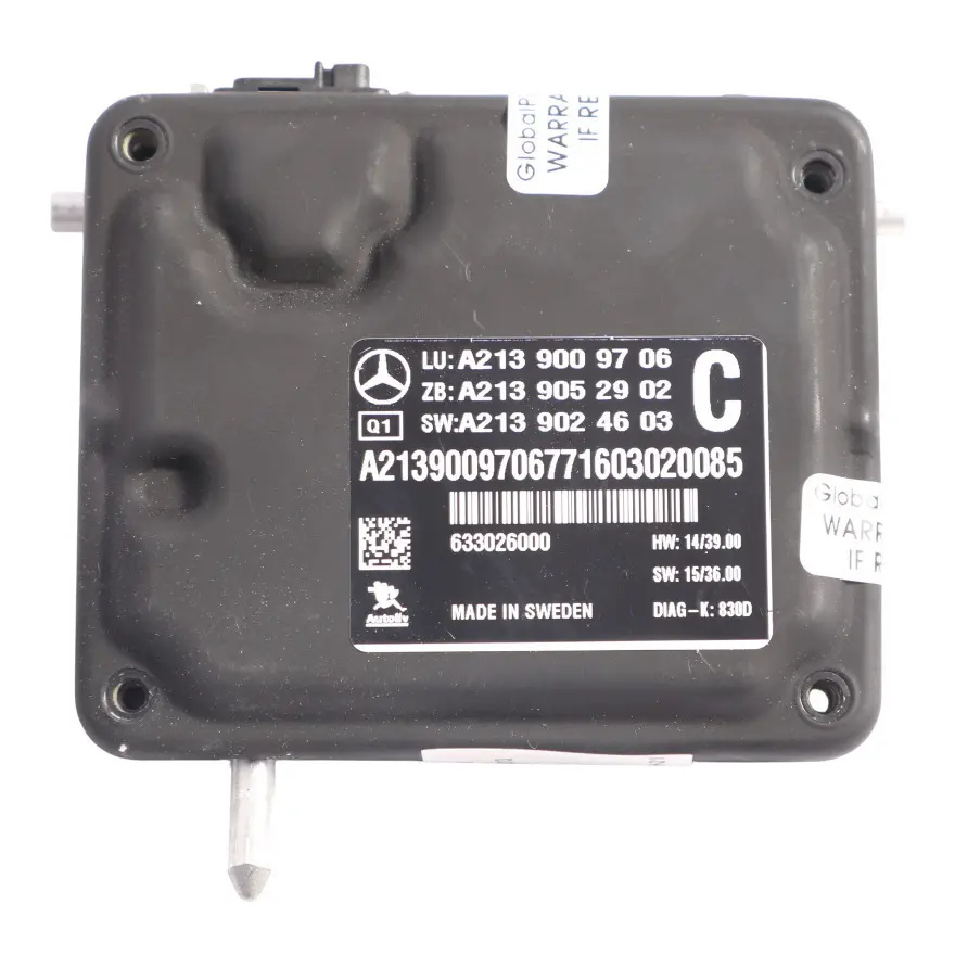 Mercedes W205 W213 Camera Module Front Windscreen Windshield Unit - SKU A2139009706 - Part number A2139009706