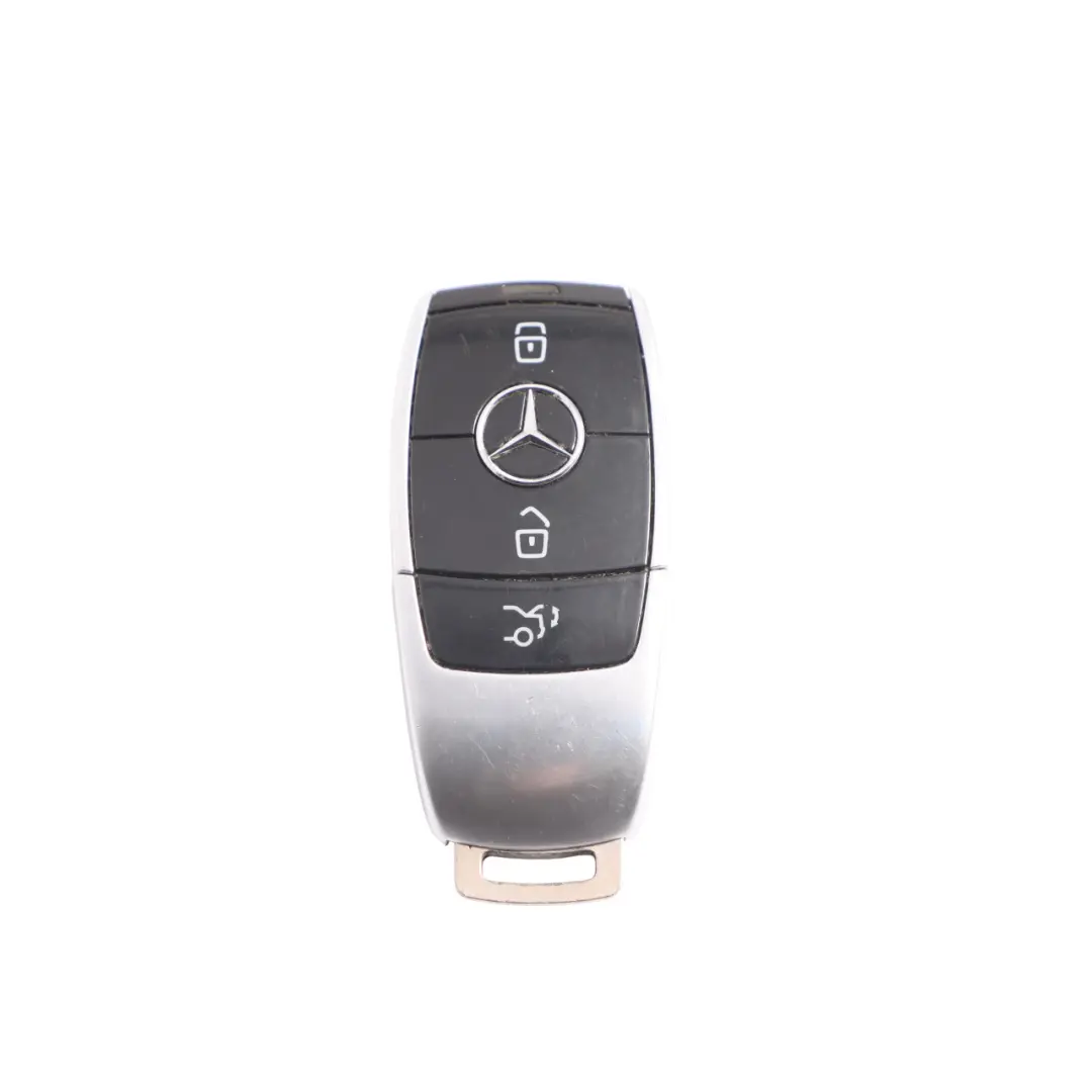 Radio Remote Alarm Key Fob Button to Mercedes W213 with Part number A2139052207 Mercedes W213 Radio Remote Alarm Key Fob Button - SKU A2139052207 - Part number A2139052207