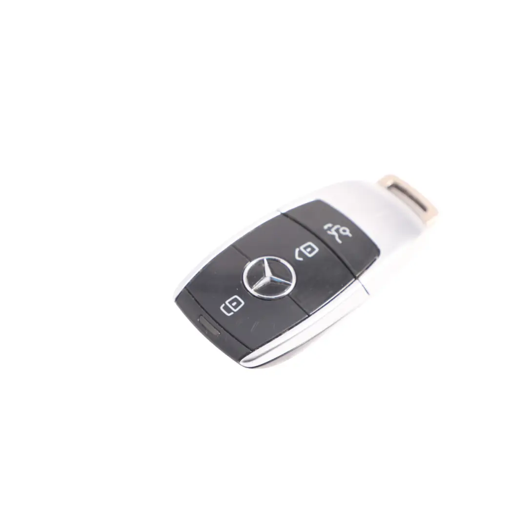 Radio Remote Alarm Key Fob Button to Mercedes W213 with Part number A2139052207 Mercedes W213 Radio Remote Alarm Key Fob Button - SKU A2139052207 - Part number A2139052207