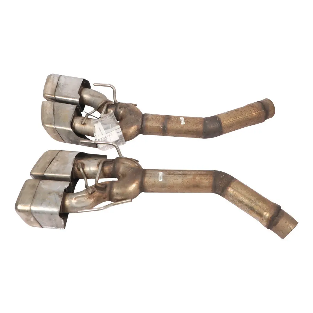 Mercedes C216 Exhaust Muffler Pipe Rear Left Right N/O/S AMG Exhaust Tips Set - SKU A2164903421-1 - Part number A2164903421