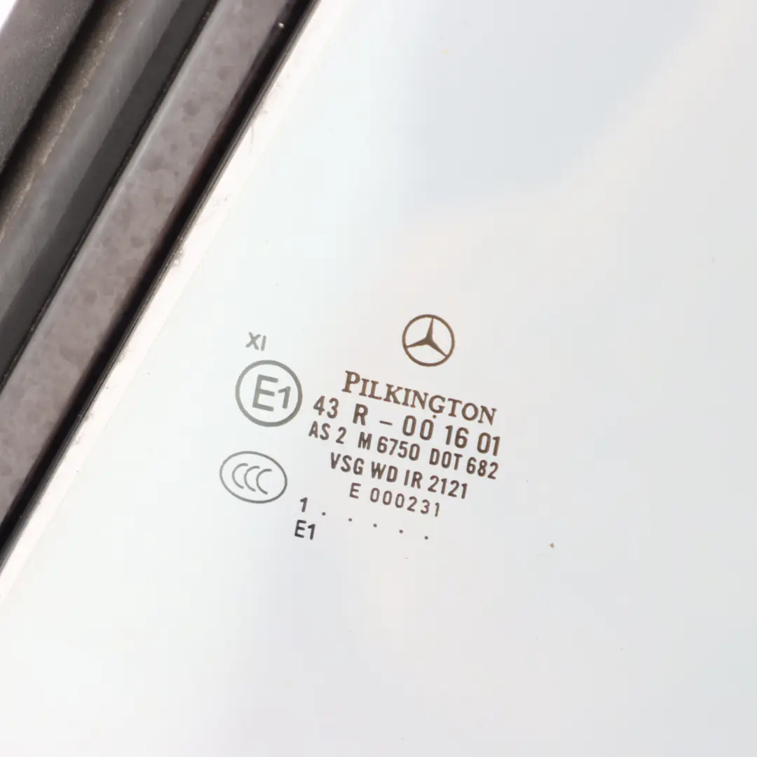 Quarter Side Window Glass Rear Left N/S to Mercedes CL C216 with Part number A2166700310 Mercedes CL C216 Quarter Side Window Glass Rear Left N/S - SKU A2166700310 - Part number A2166700310