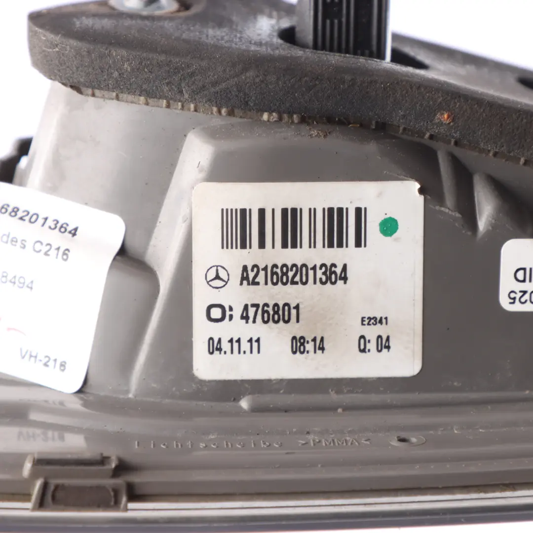 Mercedes CL C216 Rear Tail Light Boot Lamp Reverse Left N/S - SKU A2168201364 - Part number A2168201364