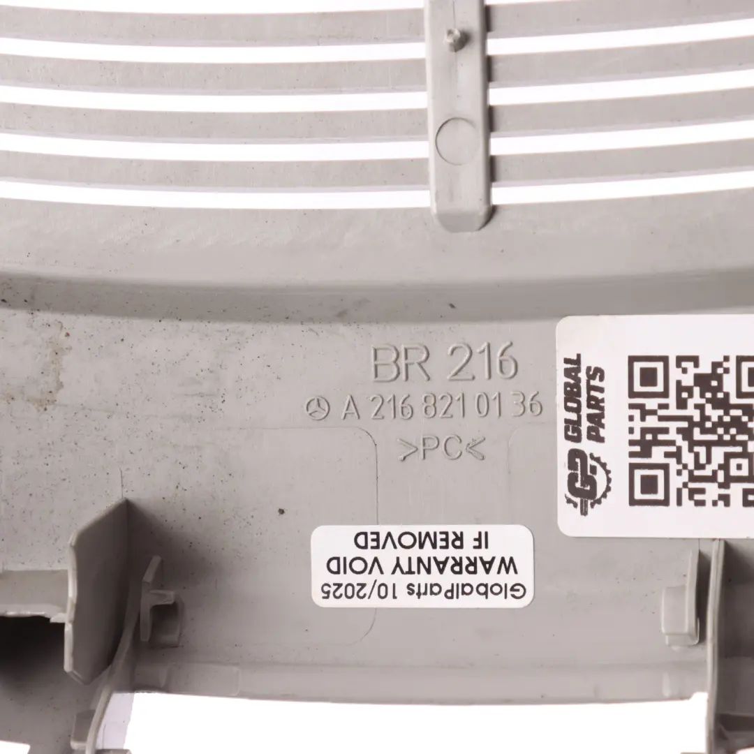 Mercedes CL C216 Windscreen Rear View Mirror Cover Trim Panel Grey - SKU A2168210136 - Part number A2168210136