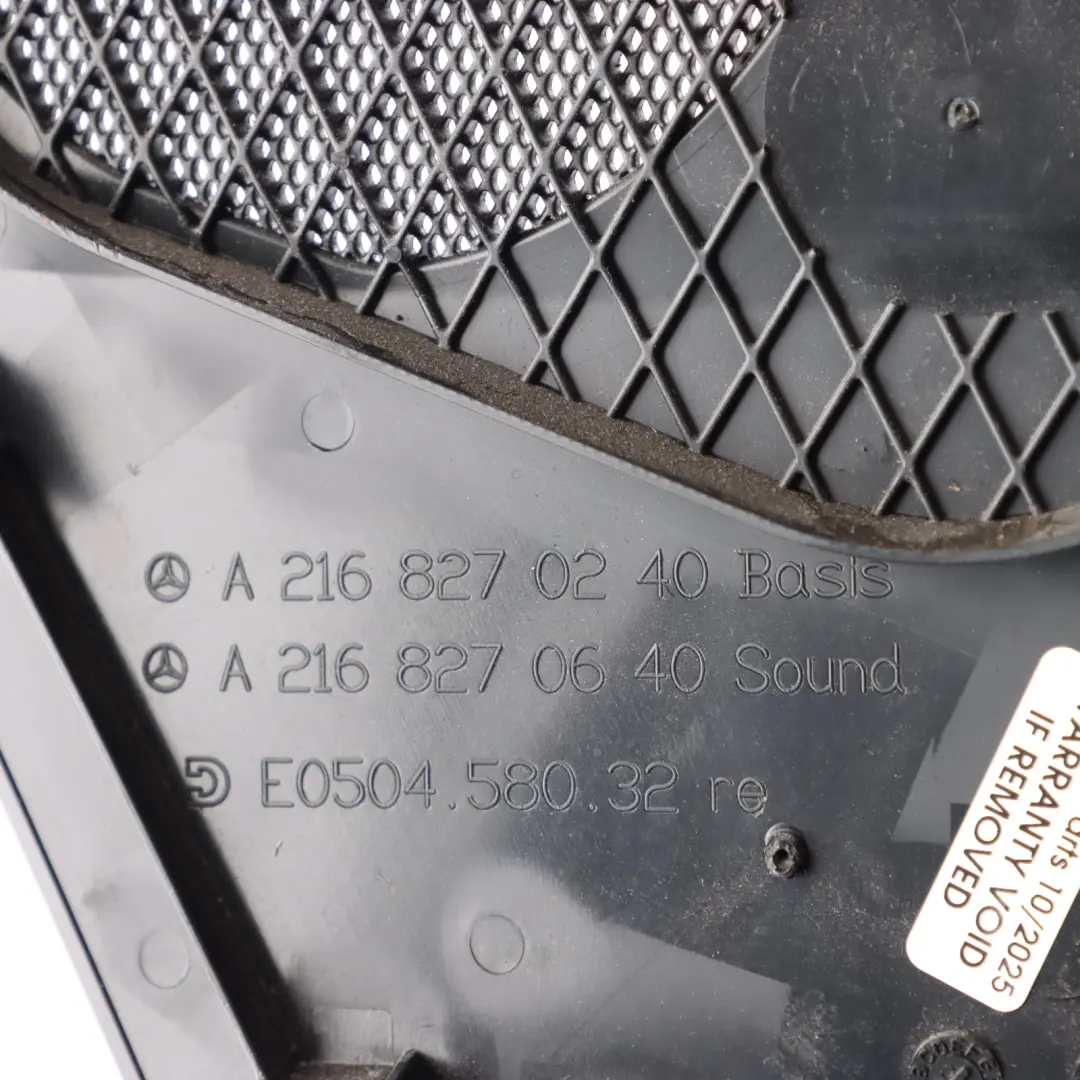Mercedes CL C216 Door Card Speaker Cover Trim Front Left N/S - SKU A2168270240 - Part number A2168270240