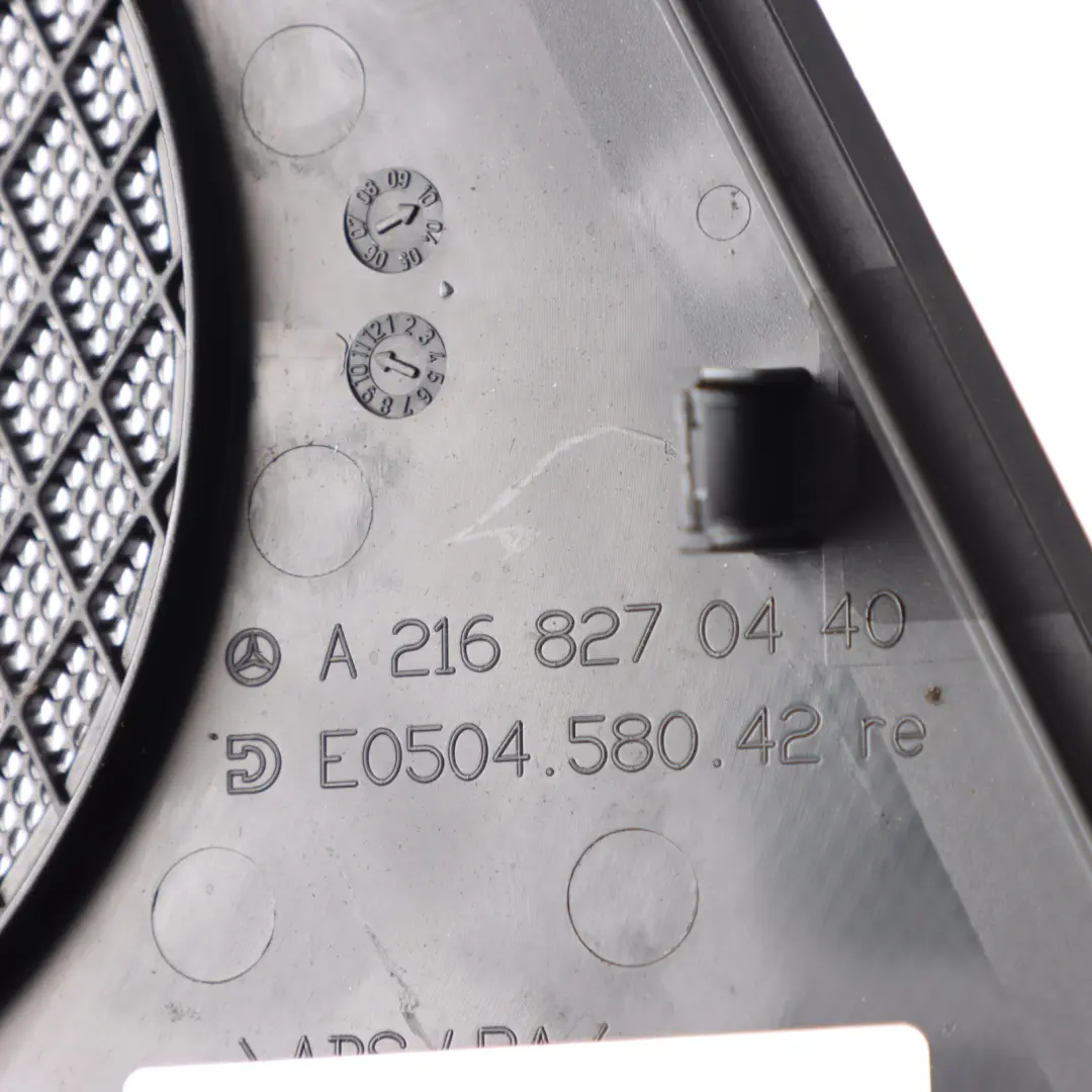 Door Card Speaker Cover Trim Front Right O/S to Mercedes CL C216 with Part number A2168270440 Mercedes CL C216 Door Card Speaker Cover Trim Front Right O/S - SKU A2168270440 - Part number A2168270440