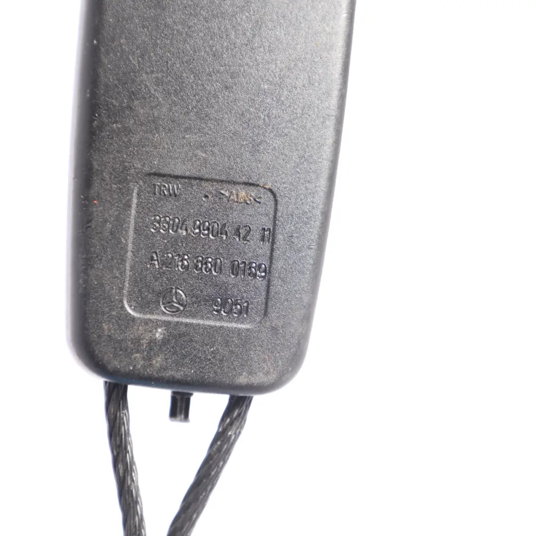 Belt Buckle Rear Left Right N/O/S to Mercedes CL C216 Seat with Part number A2168600169 Mercedes CL C216 Seat Belt Buckle Rear Left Right N/O/S - SKU A2168600169 - Part number A2168600169