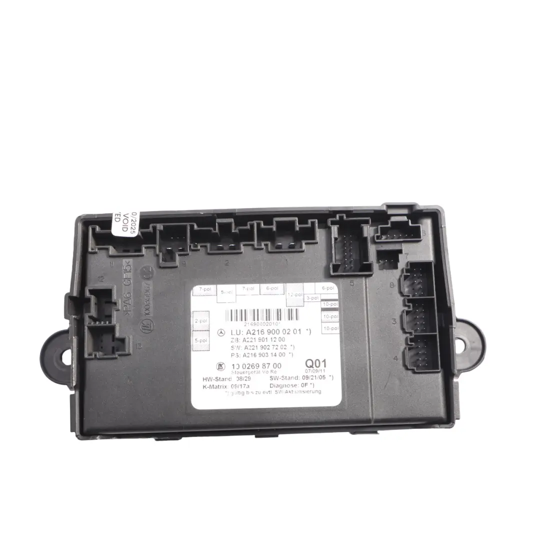 Door Control Module Unit Front Right O/S to Mercedes C216 W221 with Part number A2169000201 Mercedes C216 W221 Door Control Module Unit Front Right O/S - SKU A2169000201 - Part number A2169000201