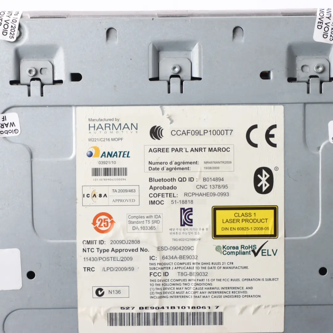 Mercedes CL C216 Comand Radio Navi Head Unit CD Player 6-Disc - SKU A2169000501 - Part number A2169000501