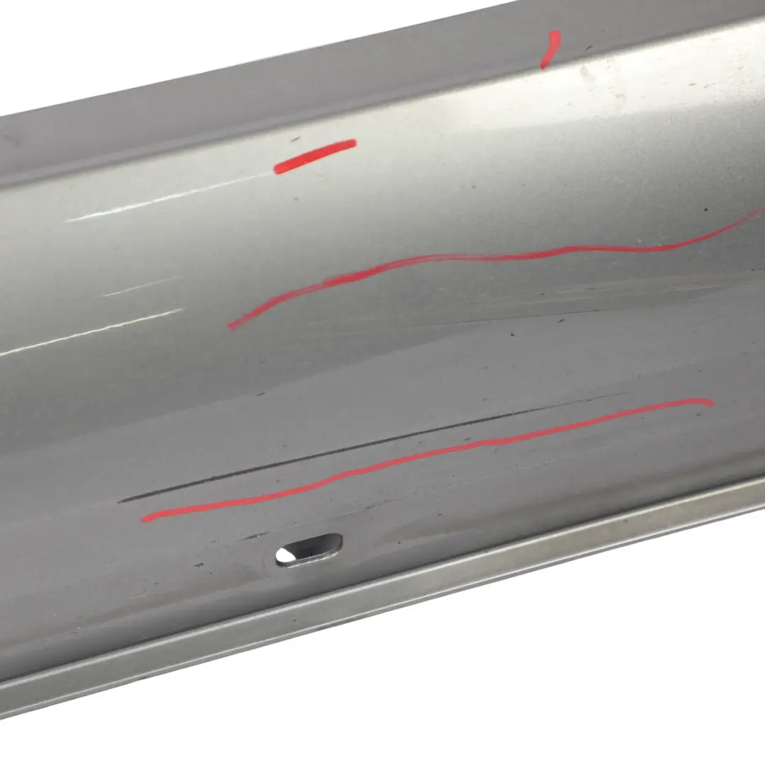 Side Skirt Left N/S Door Sill Cover Palladium Silver Metallic 792 to Mercedes C218 with Part number A2186980054 Mercedes C218 Side Skirt Left N/S Door Sill Cover Palladium Silver Metallic 792 - SKU A2186980054-PAL - Part number A2186980054