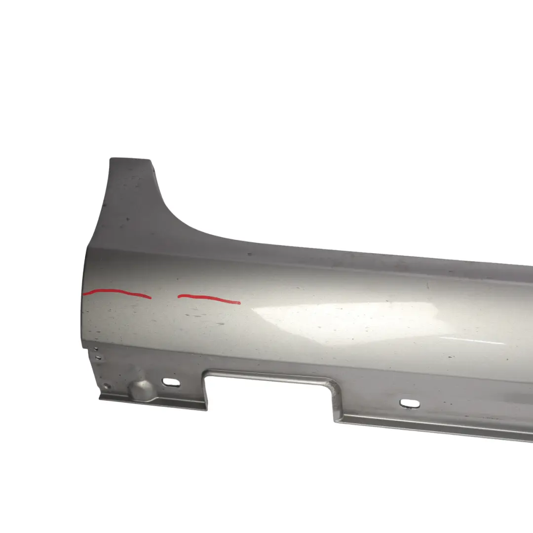 Mercedes C218 Side Skirt Right O/S Door Sill Cover Palladium Silver Metallic 792 - SKU A2186980354-PAL - Part number A2186980354