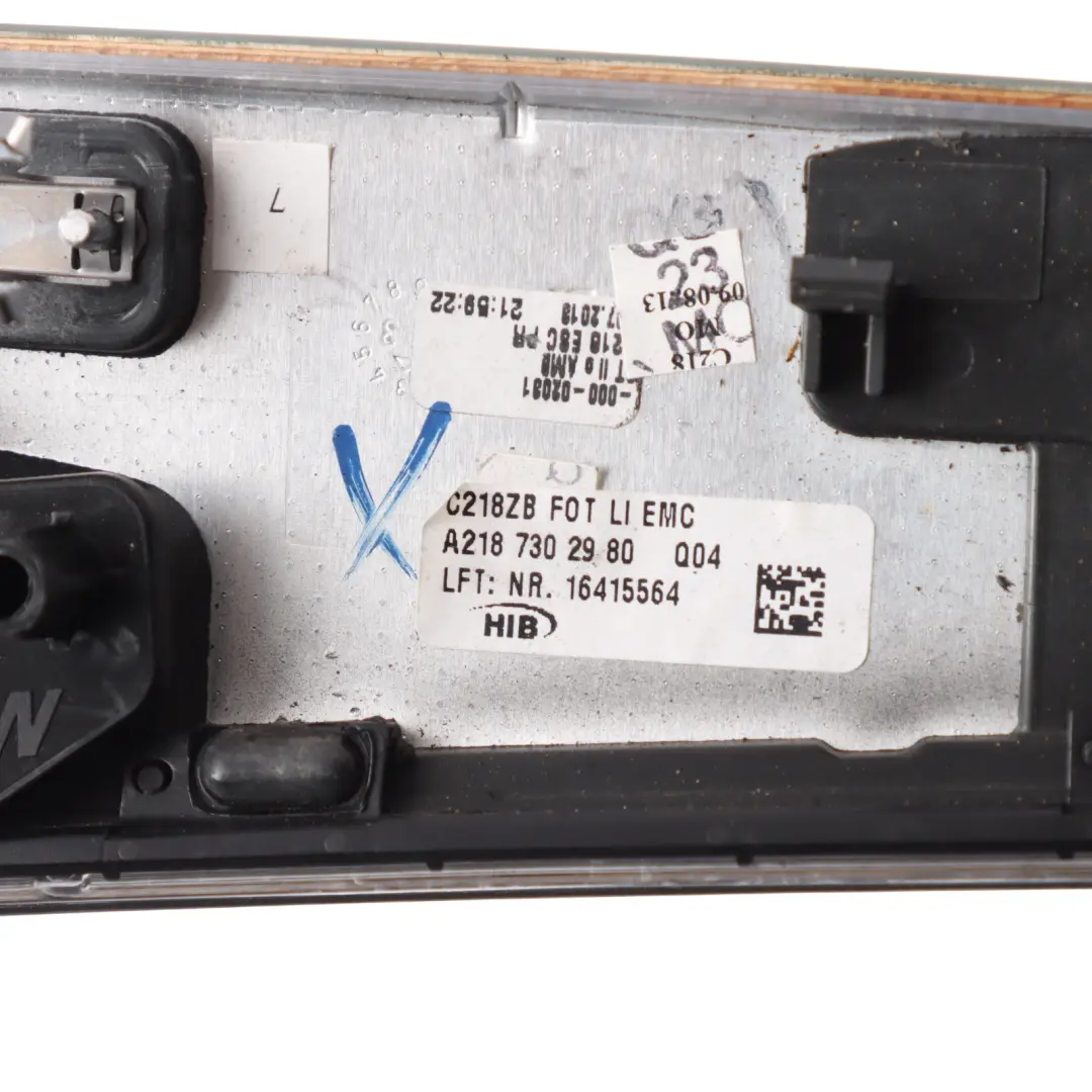 Door Handle Panel Trim Strip Cover Left N/S to Mercedes C218 Rear with Part number A2187302980 Mercedes C218 Rear Door Handle Panel Trim Strip Cover Left N/S - SKU A2187302980 - Part number A2187302980